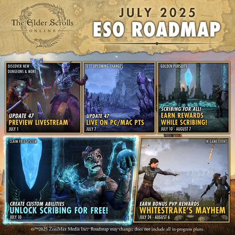 The Elder Scrolls Online - Roadmap Juli 2025