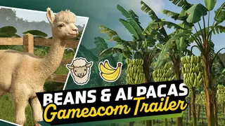 Landwirtschafts-Simulator 25 Beans & Alpacas mit Alpaka und Bananenplantage