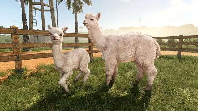 Alpakas in Farming Simulator 25 Beans & Alpacas