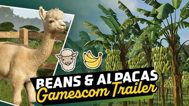 Landwirtschafts-Simulator 25 Beans & Alpacas mit Alpaka und Bananenplantage