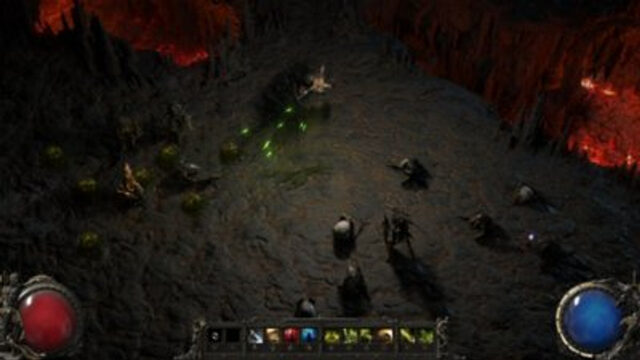 Path of Exile 2 – Charakter im Kampf gegen Gegner