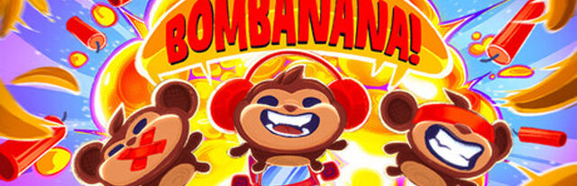 BOMBANANA! – drei Affen aus dem offiziellen Key-Art des Koop-Puzzlespiels