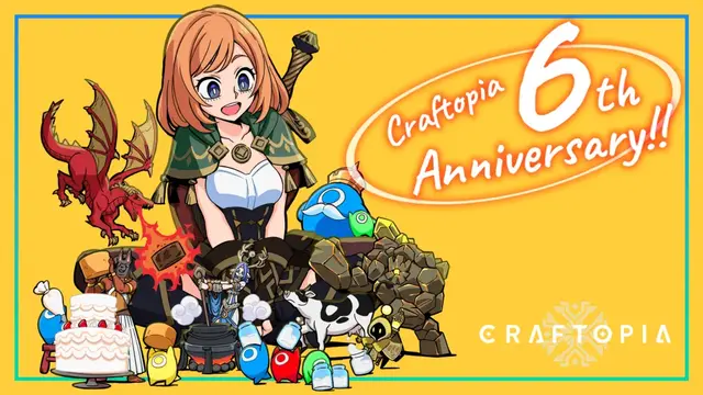 Offizielles Craftopia-Motiv zum sechsten Jubiläum und zur Ankündigung von Version 1.0