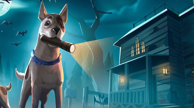 Haunted Paws – zwei Welpen in einer verwunschenen Umgebung