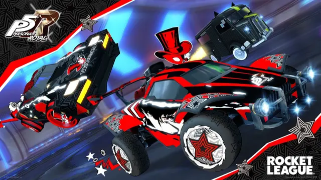 Rocket League – Fahrzeuge mit Persona-5-Royal-Design