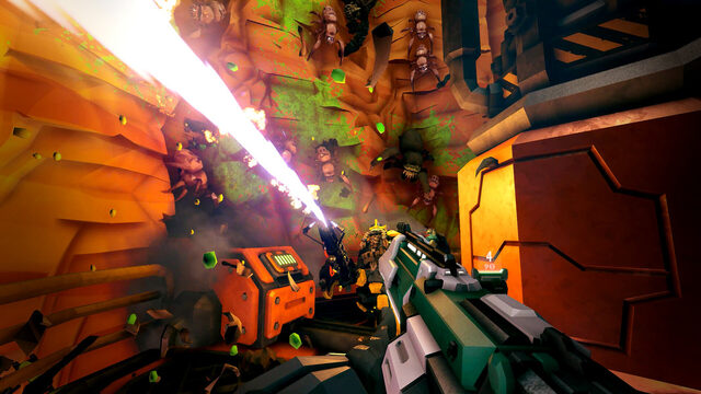 Deep Rock Galactic – Gameplay-Szene in den Höhlen von Hoxxes IV